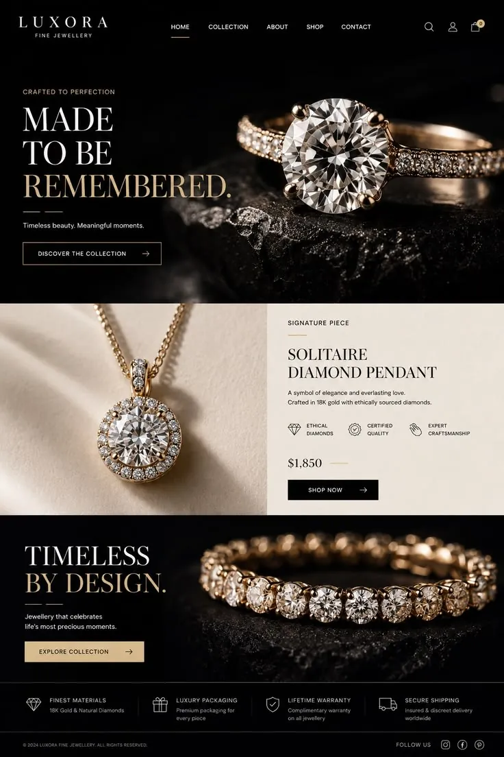 Meraki Jewellery website screenshot